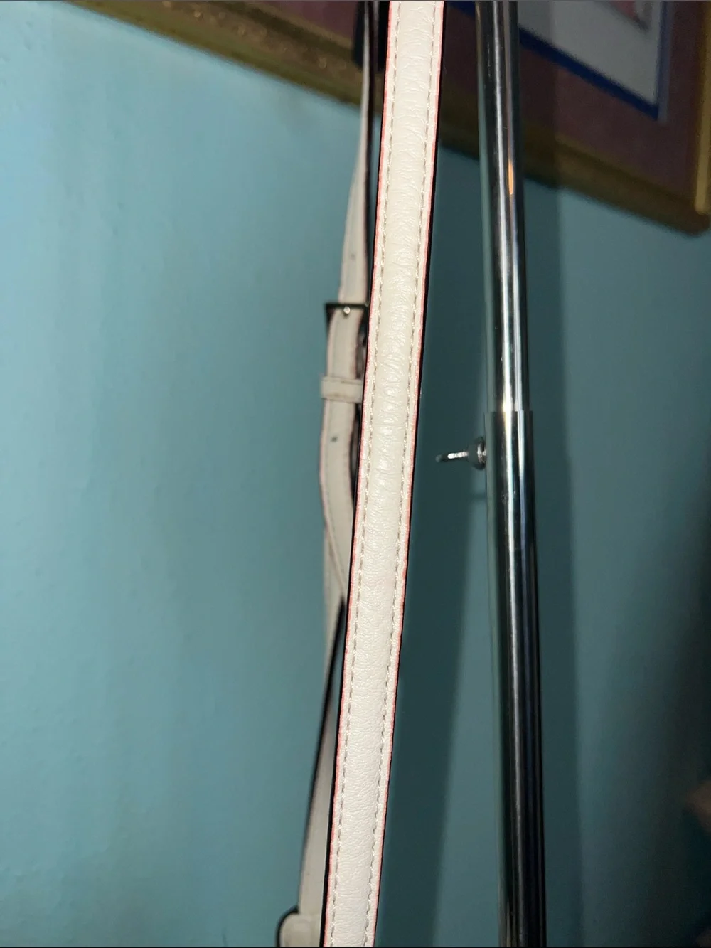 kate spade White Leather Drawstring Bucket Crossbody with Tassels